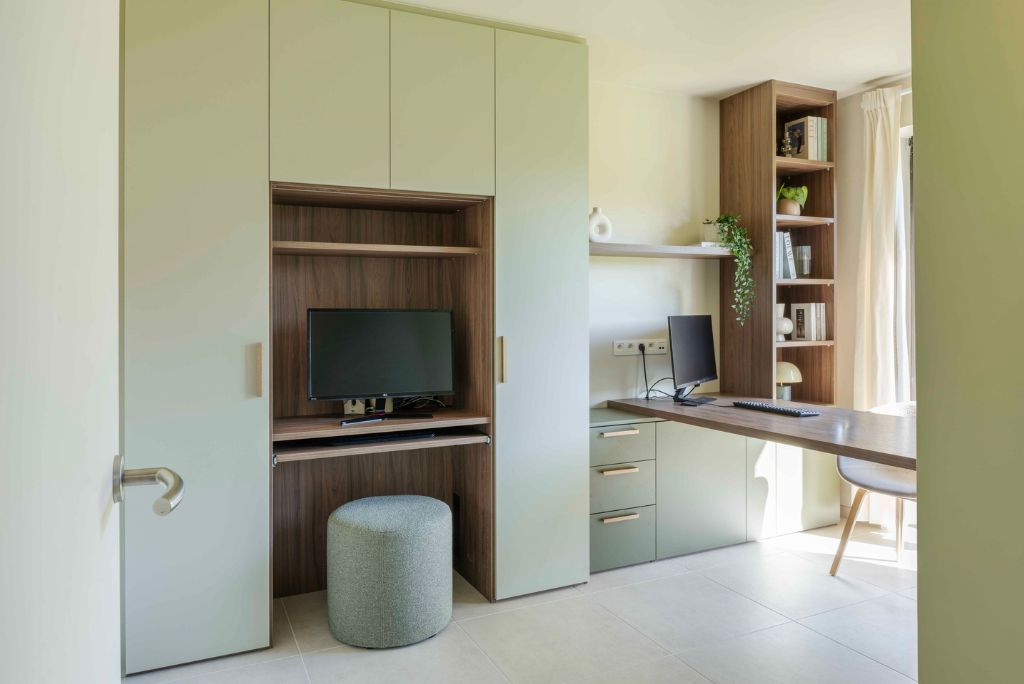 Home office met opklapbed
