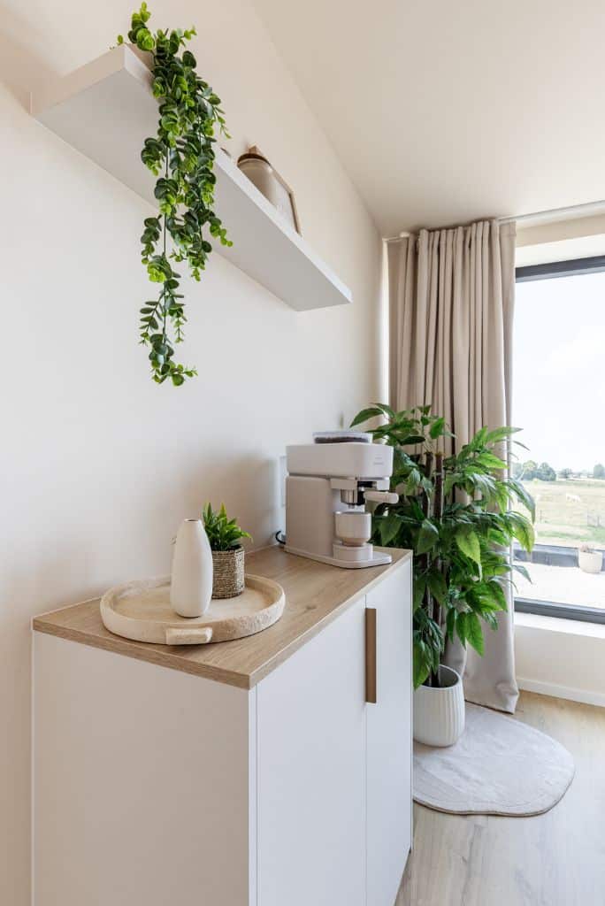 Coffee corner in slaapkamer