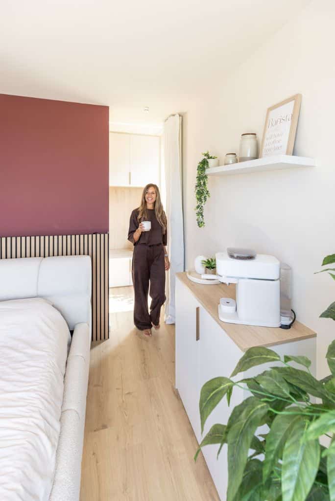 Coffee corner in slaapkamer