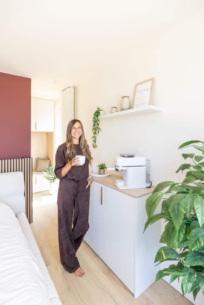 Coffee corner in slaapkamer
