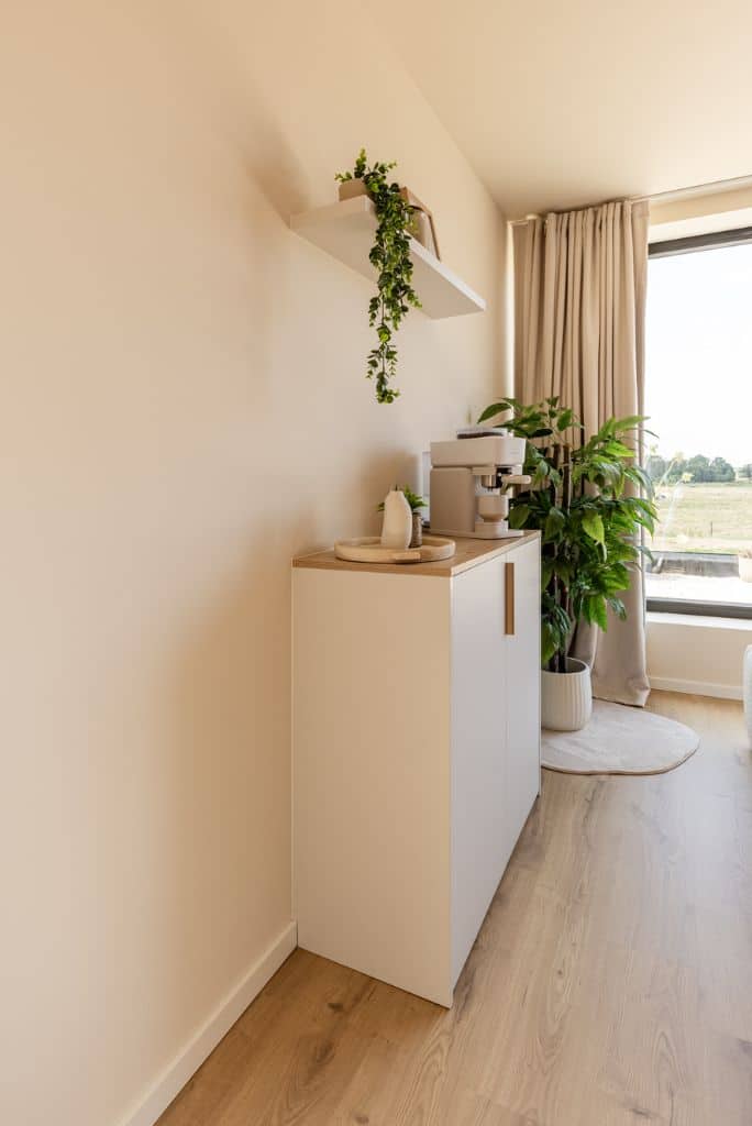 Coffee corner in slaapkamer