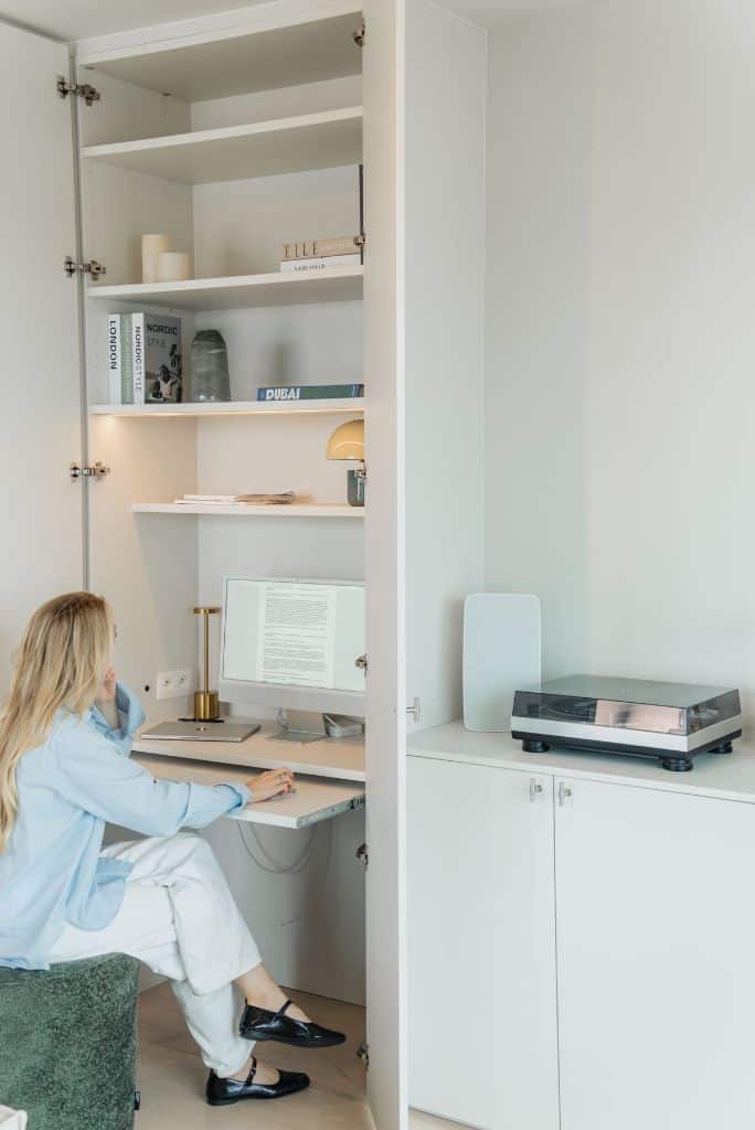 livingmeubel op maat met bureau